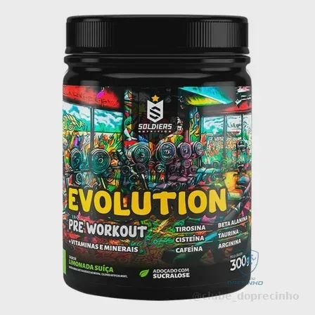 Pré-treino Evolution Workout 300g Termogênico Sabor Limonada Suiça - Soldiers Nutrition Mercado Livre