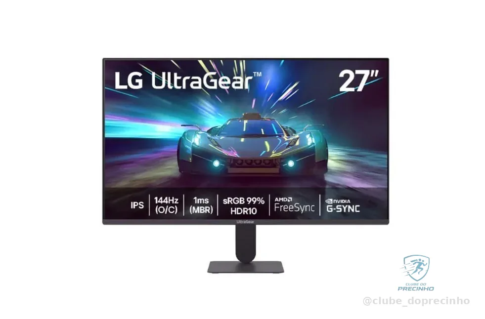 Monitor LG Ultragear 27" IPS FHD 144Hz 1ms Mercado Livre