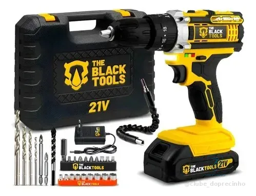 Parafusadeira Furadeira De Impacto Profissional 21v Tb-21pw Amarelo 127/220v 60hz