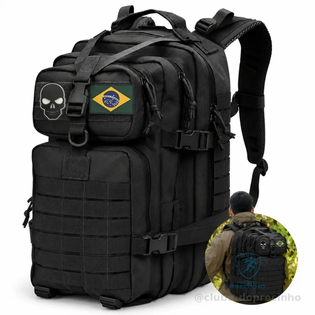 Mochila Tática 50 Litros Reforçada Impermeável Masculina Grande Camping Shopee