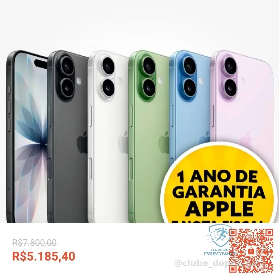Celular Apple iPhone 17 256GB 5GB Tela 6,3" 120Hz 48MP iOS Original Novo Lacrado com Garantia Apple