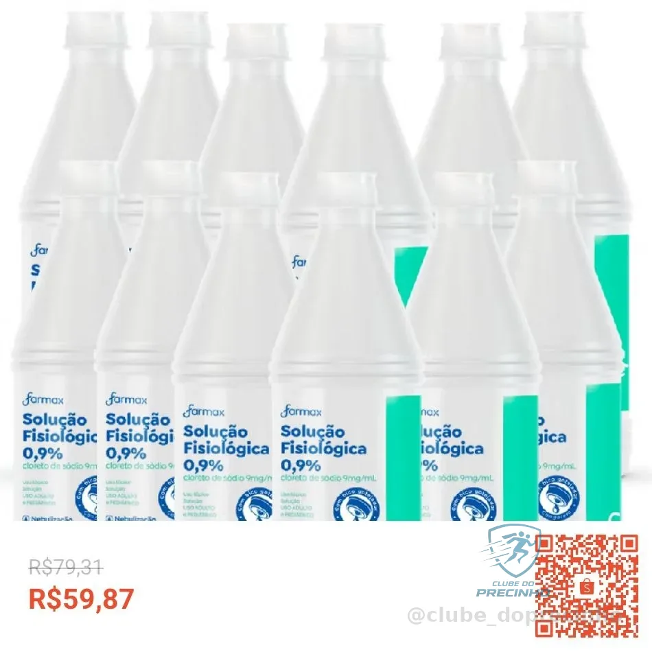Kit 12 Soro Fisiológico Sorimax Farmax 500ml