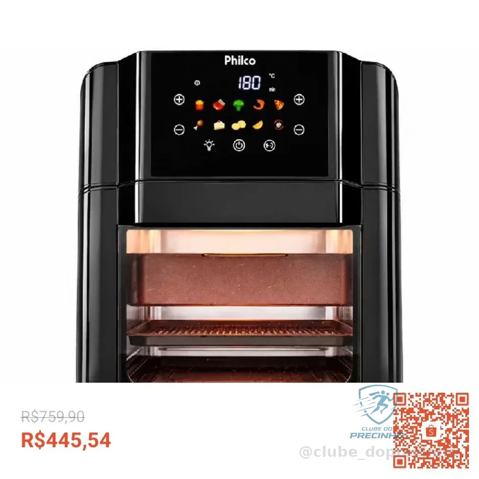 Air Fryer Fritadeira 15l 10 Funções 1900w Paf15c 127v Philco