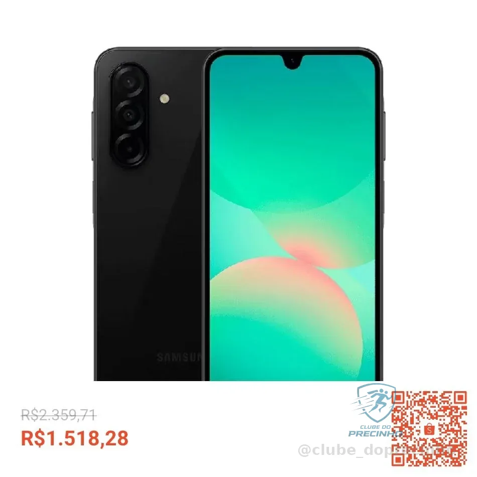 Smartphone Samsung Galaxy A26 5GB, 256GB, 8GB RAM, Galaxy AI, Tela 6.6", Preto, 7892509143165