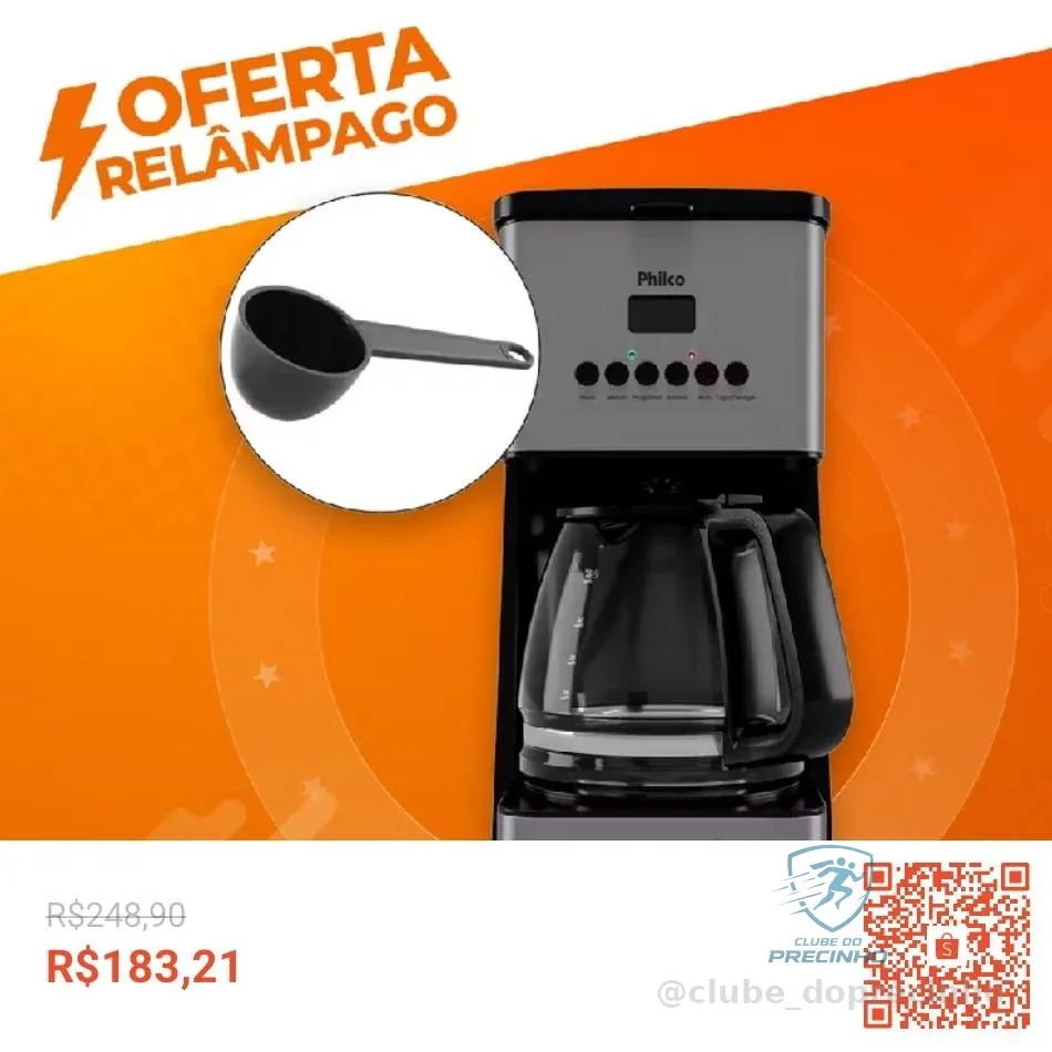 Cafeteira 40 Cafezinhos PCF40B Painel Digital Philco