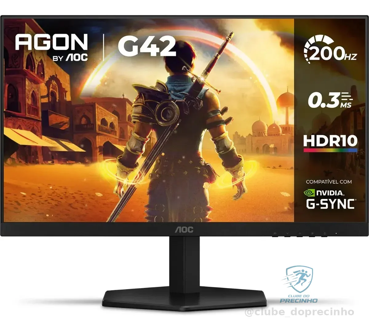 Monitor Gamer AOC AGON G42 24" 200Hz 0,3ms IPS 24G42HE Mercado Livre