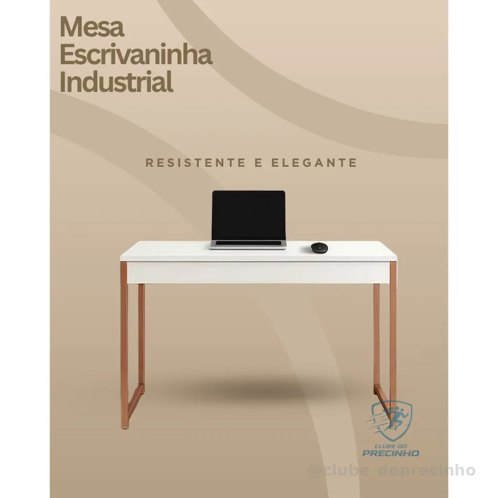 Mesa Escrivaninha Industrial 90x45x76 cm |  resistente, funcional e com design moderno Shopee