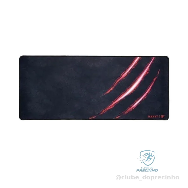 Havit Mouse Pad Grande 70 X 30 Cm Gamer, Hv-MP861, Movimento Suave e Preciso, Costurado, Preto