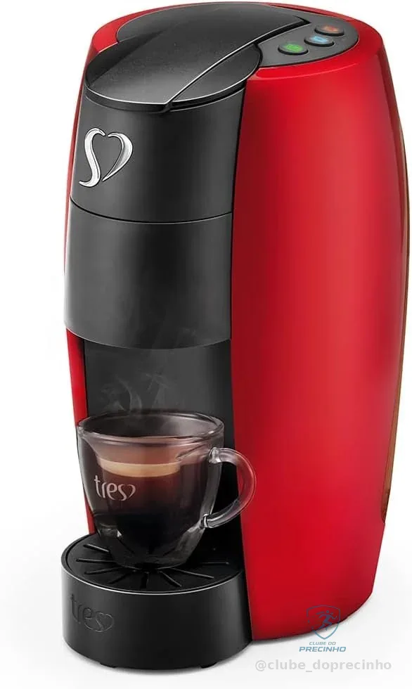3 Corações TRES Cafeteira Espresso e Multibebida LOV Vermelha - 127V