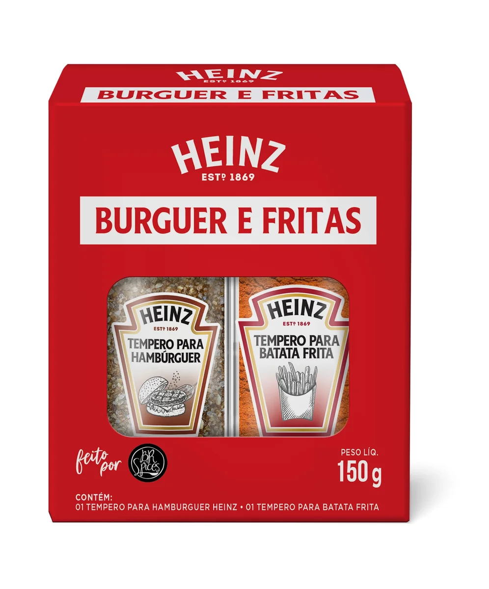 Heinz Kit Temperos para Hambúrguer e Batata 150g