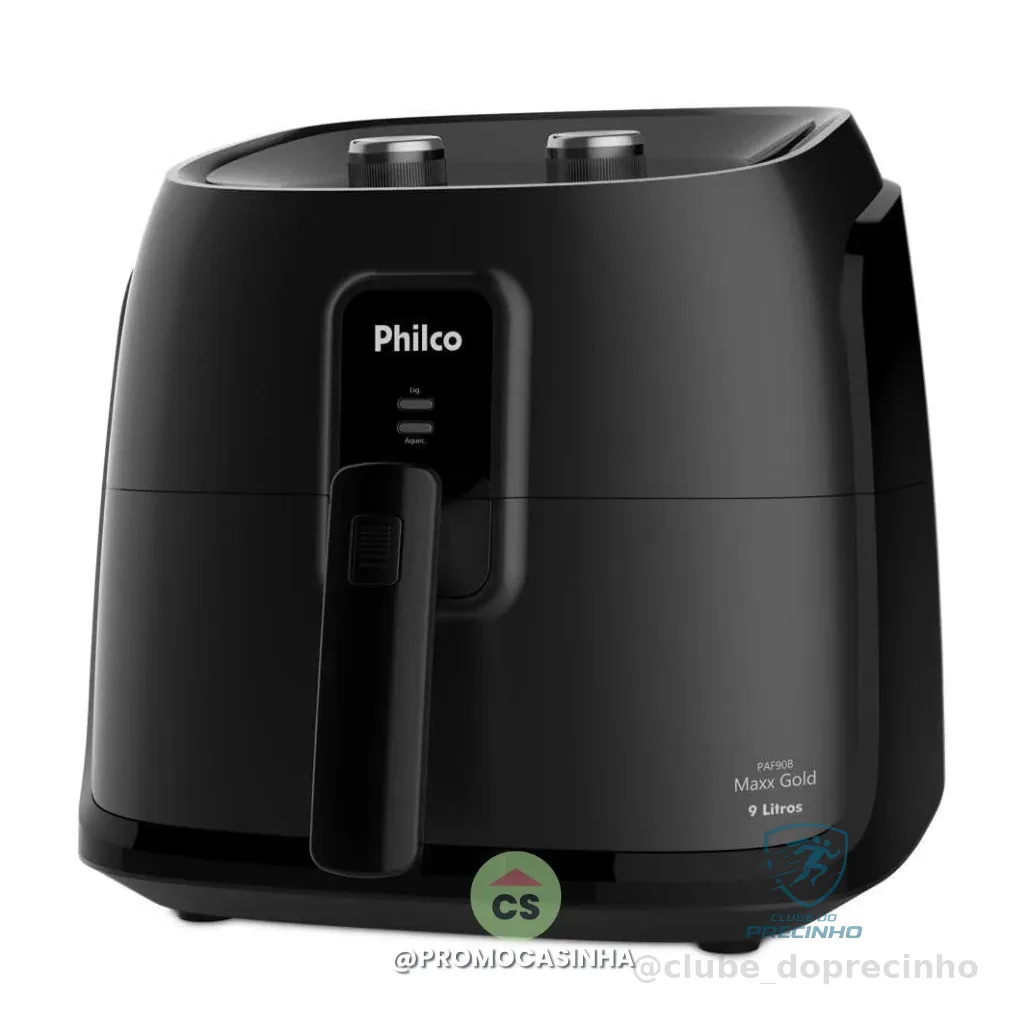 Air Fryer Philco 9L 2000W Cesto Quadrado Gold PAF90B 220V