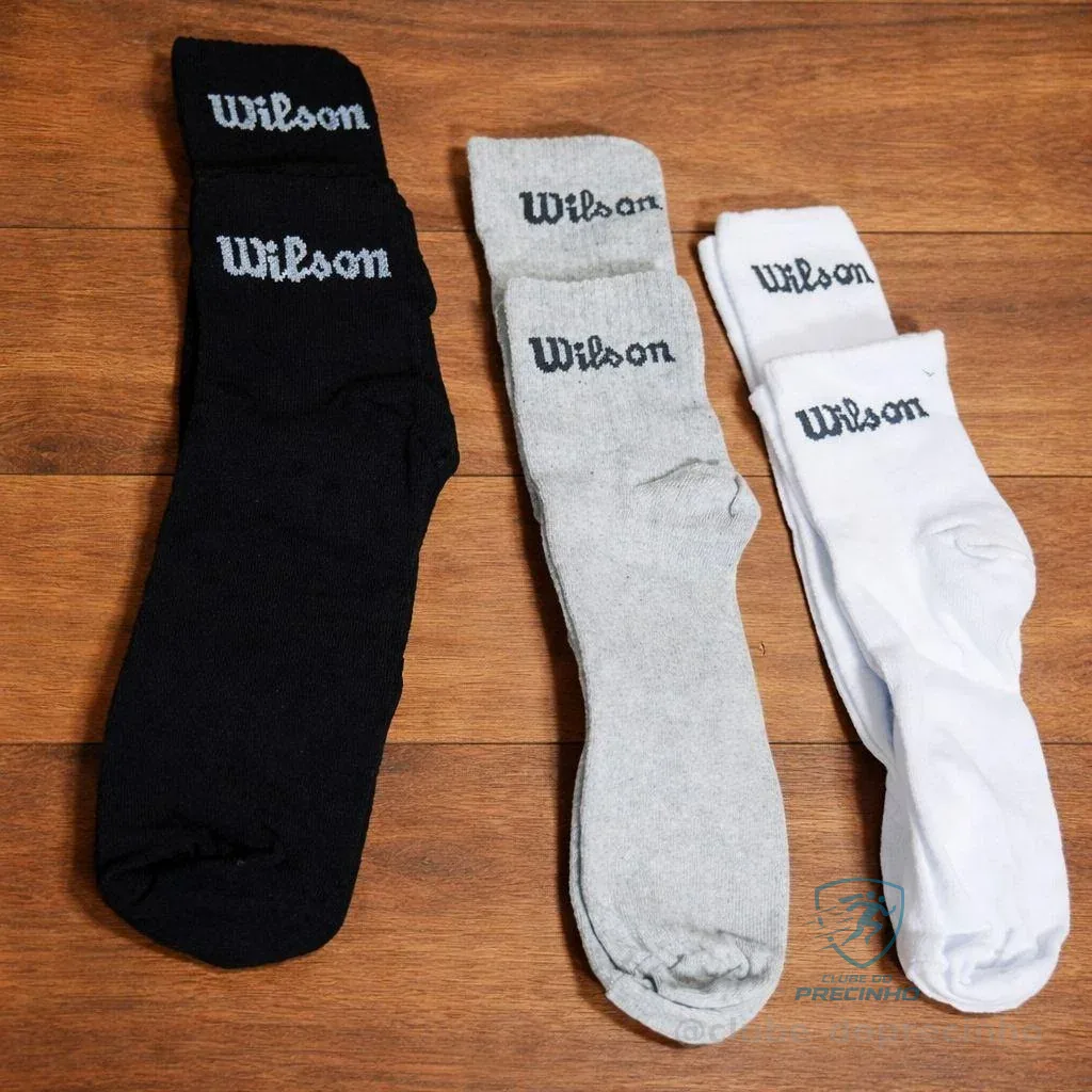Kit 9 Pares Meias Wilson Cano Médio Masculino Adulto Mercado Livre