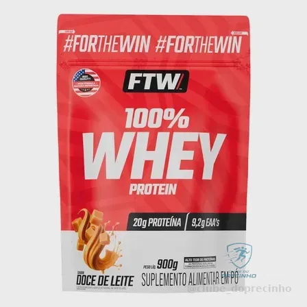Whey Protein 100% Concentrado Refil 900g Doce de Leite FTW Mercado Livre