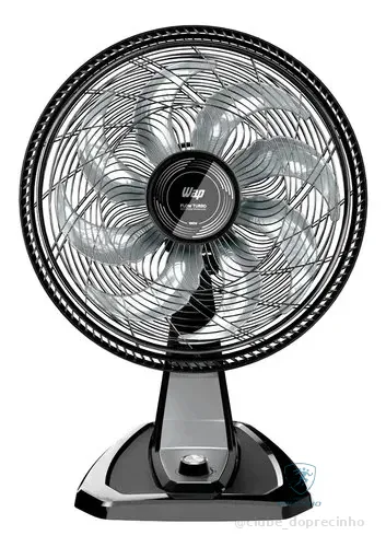 Ventilador De Parede E Mesa Wap Flow Turbo Com 8 Pás 3 Velocidades 50 Cm 60 Preto 127v Plástico