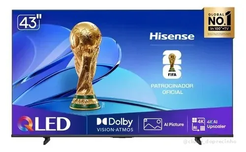 Hisense Smart Tv 4k  43  Polegadas 43q6qv Qled