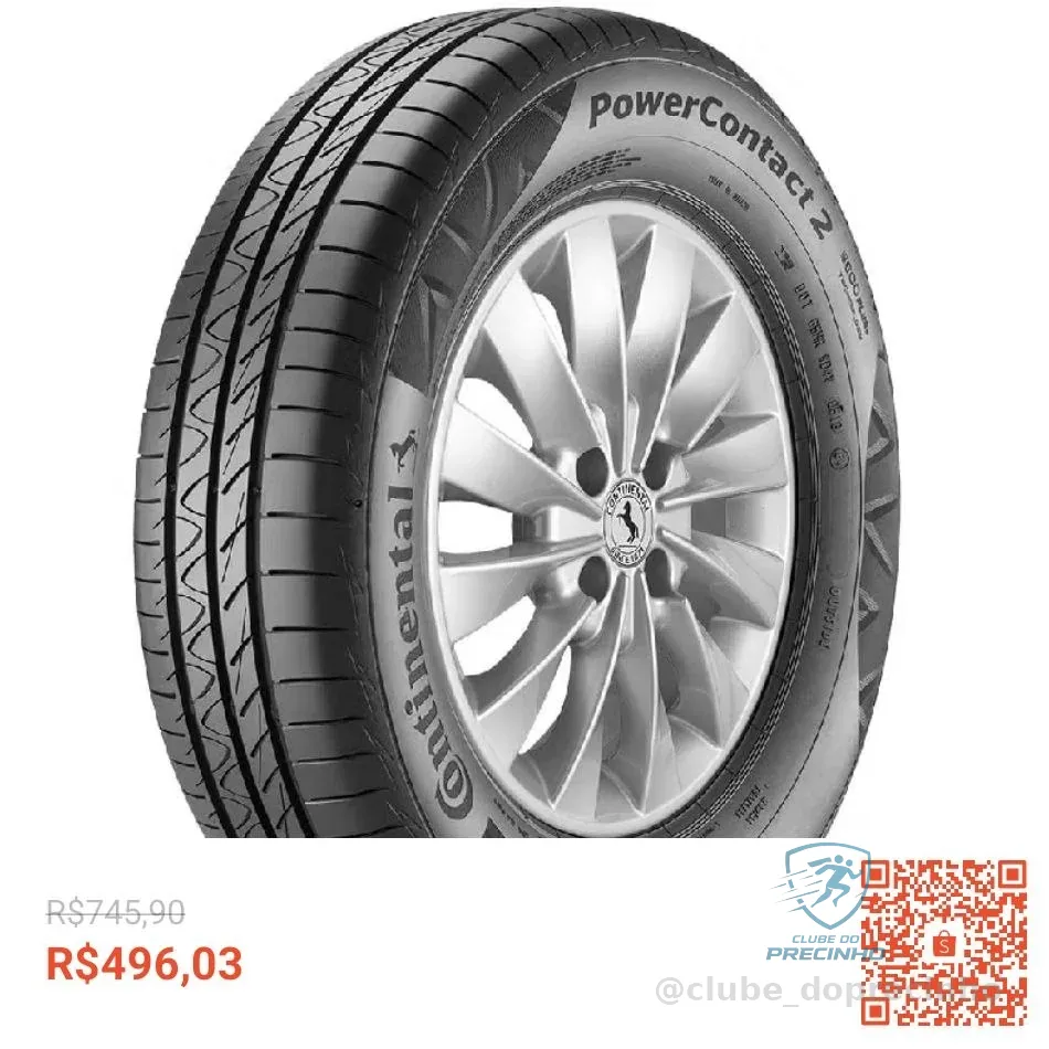 Pneu Continental Aro 15 195/65r15 91h Tl Powercontact 2