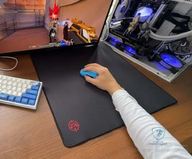 Mousepad Gamer TGT K50M, Grande, 500x500x3mm, Preto, TGT-K50M-GRB01