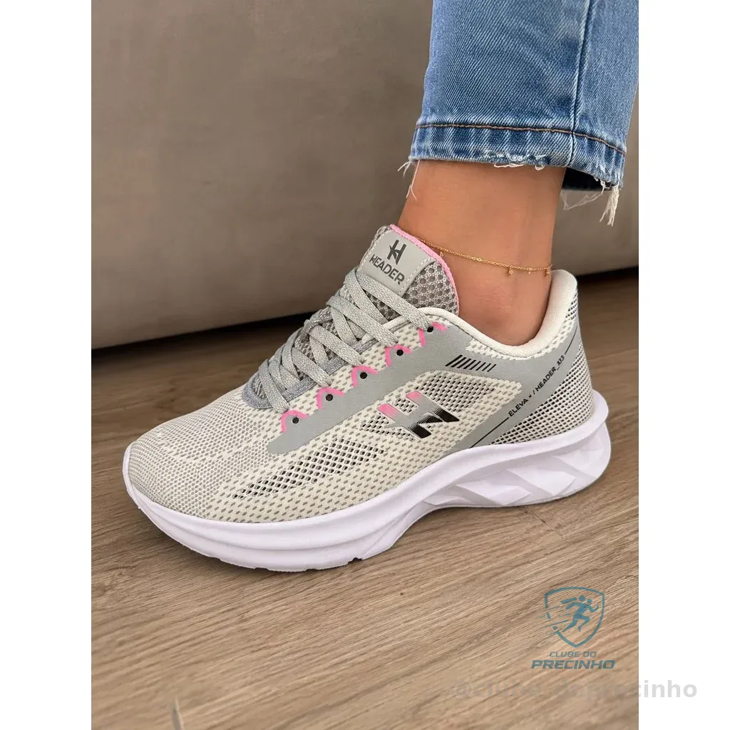 Tênis Header Run - Conforto E Estilo Esporte Casual Shopee