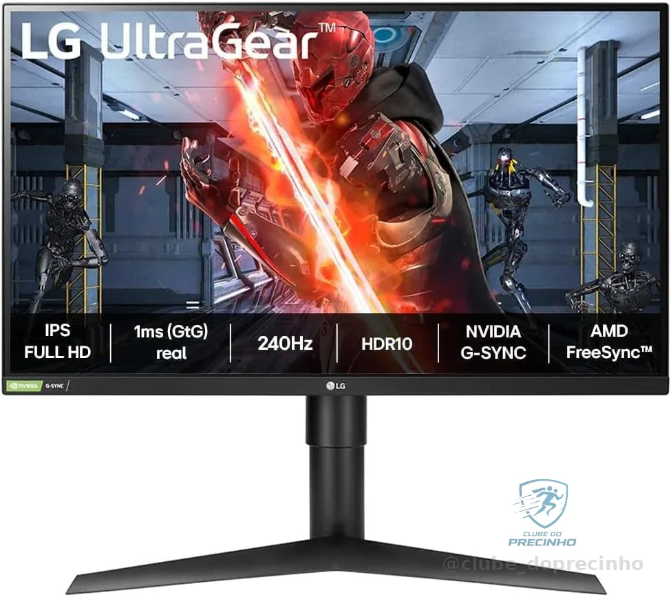 Monitor Gamer 27" Ultragear Lg Full Hd Ips com 1000:1 de Contraste - 27gn750