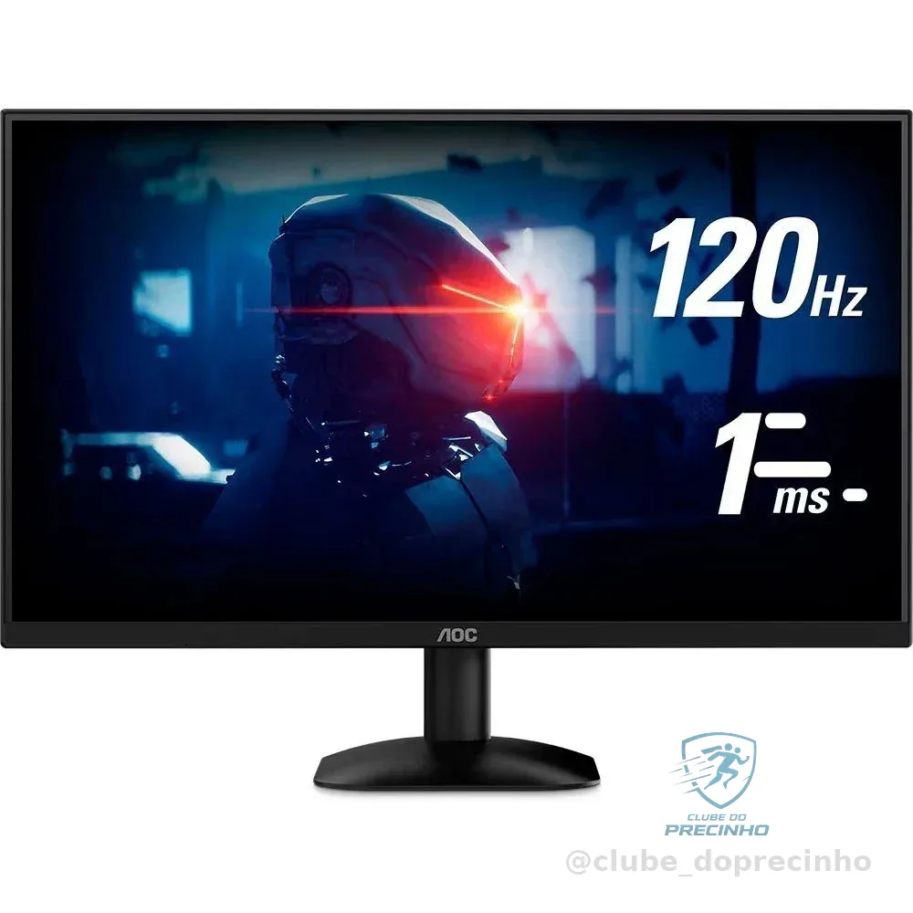 Monitor Gamer 22 AOC 22B35HM23 120Hz 1ms Bordas Ultrafinas HDMI VGA Flicker-Free Low Blue Light Adaptive-Sync