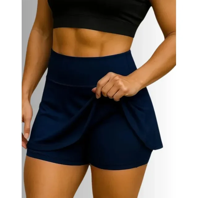 Short Saia Fitness Feminina Cintura Alta Academia Corrida