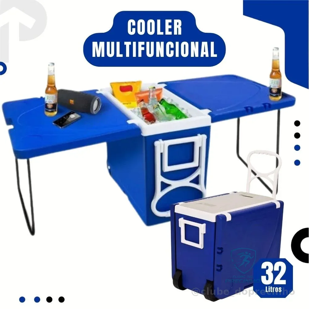Cooler Multifuncional Super Térmica 32 Litros Casa Praia Camping Viagens Multiuso Shopee