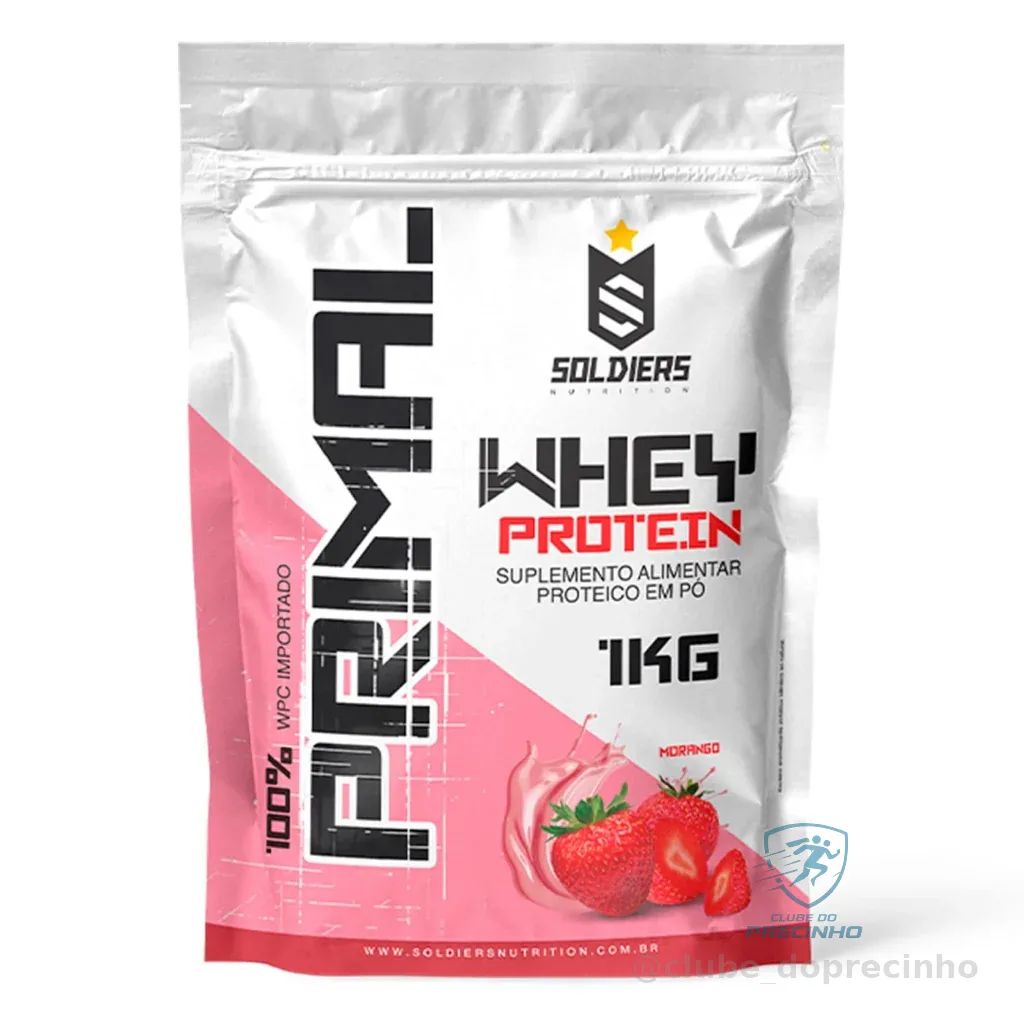 Whey Protein Primal 1kg Importado Soldiers Nutrition Suplemento Proteína Muscular Shopee