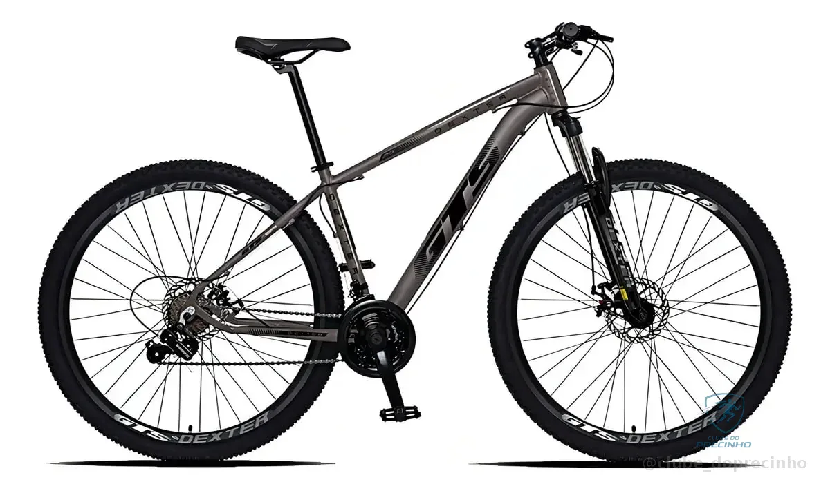 Bicicleta Aro 29 GTS Dexter 24 Marchas Freio a Disco Grafite Mercado Livre