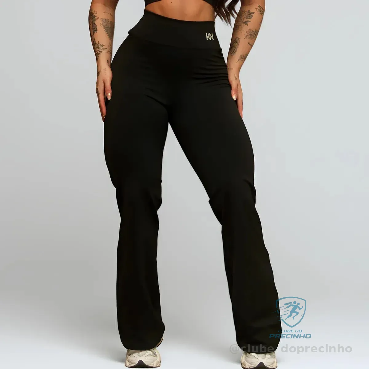 Calça Legging Flare Bailarina Cintura Alta Treino Academia Mercado Livre