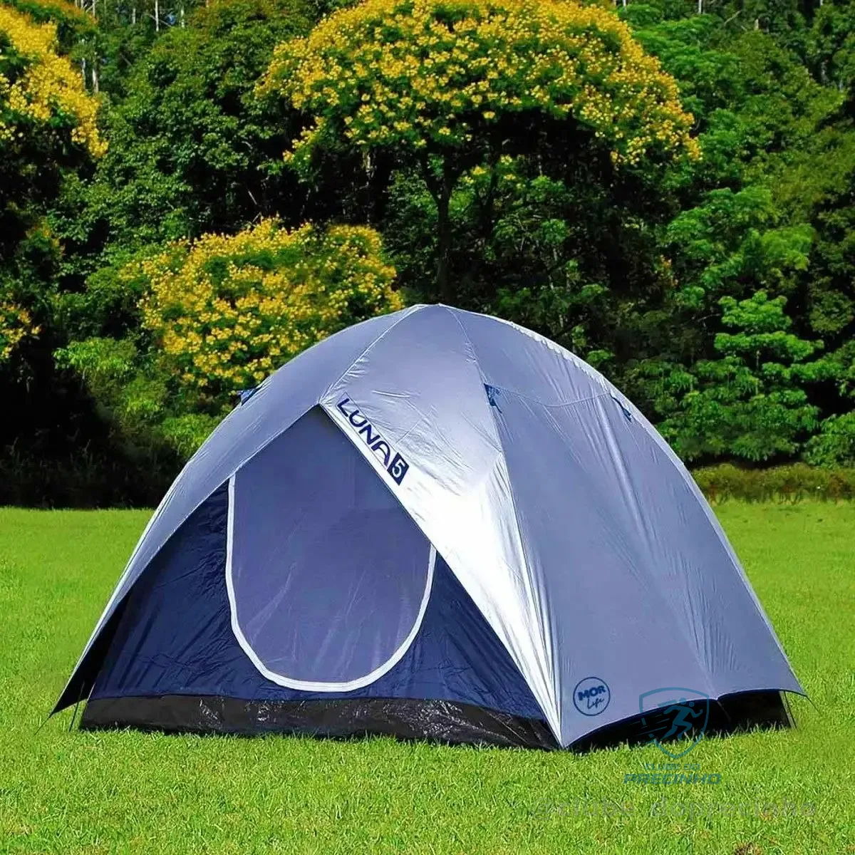 Barraca Camping Luna para 5 Pessoas Impermeável Azul Mor Mercado Livre