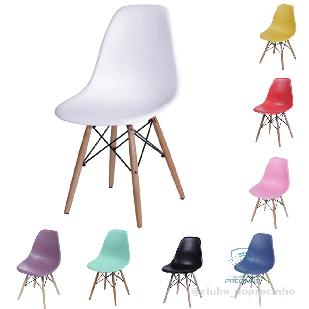 Cadeira de Jantar DKR Eames Boxbit para sala de jantar ou escrivaninha várias cores Shopee
