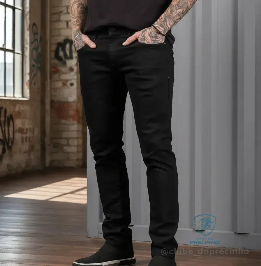 Calça Jeans Preta Super Skinny Mercado Livre
