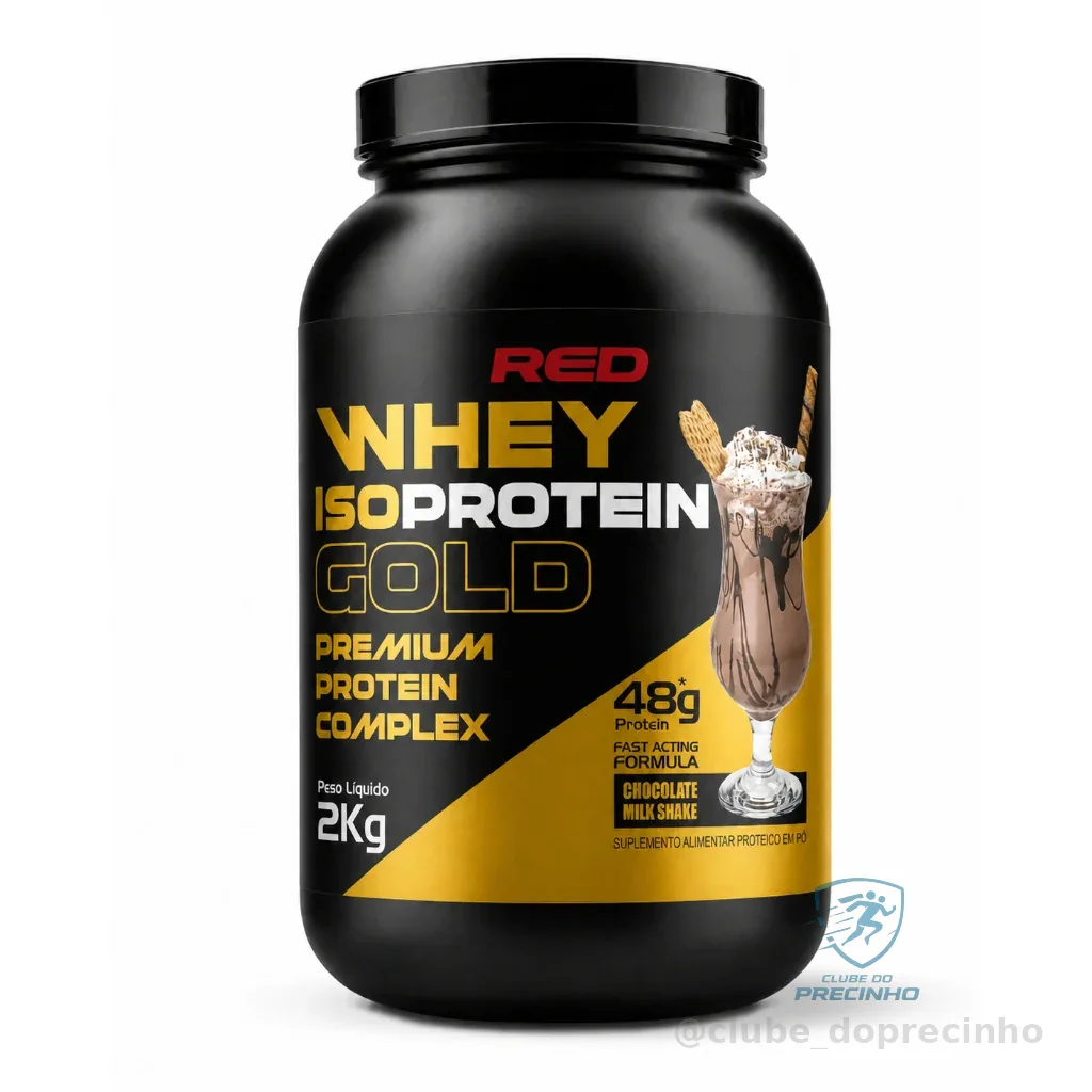 Isoprotein Gold 2kg - Red Series - Whey Protein Isolado e Concentrado Blend Shopee
