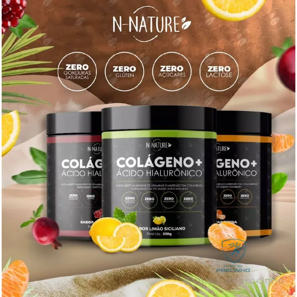 Kit 3 Pote Colageno + Ácido Hialuronico 216g Mega Oferta + Frete Gratis Shopee
