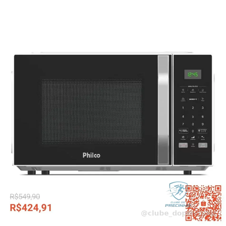 Micro-ondas Philco 25L Função Tira Odor PM27