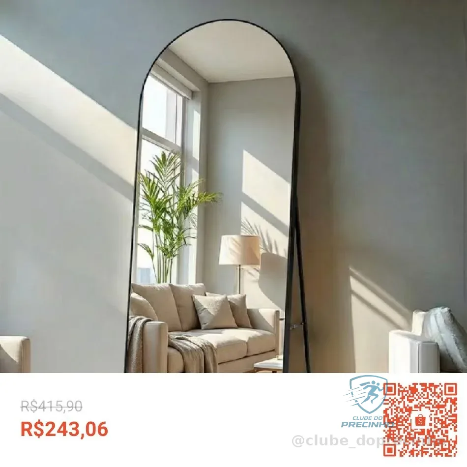 Espelho Lopazzi de Chão Grande Arcos Vários Tamanhos Decorativo Luxo Resistente