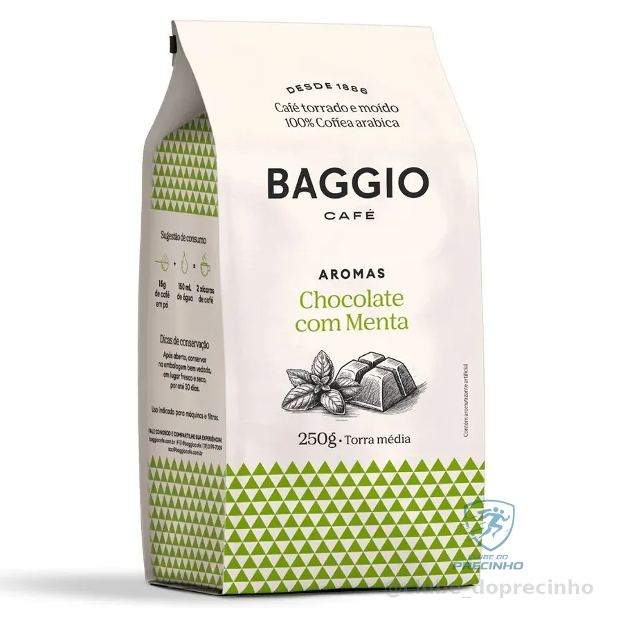 Baggio Café Café Torrado E Moído Aroma De Chocolate Com Menta 250G