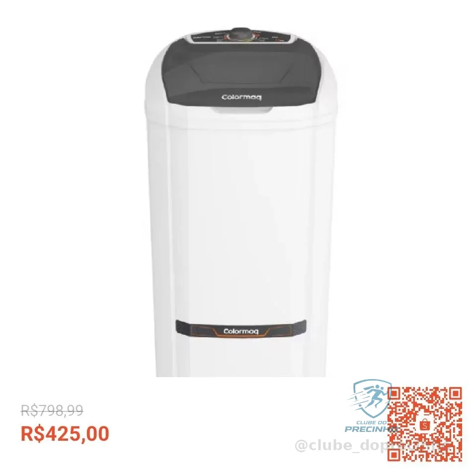 Lavadora Semi Automática Tanquinho Colormaq 13kg
