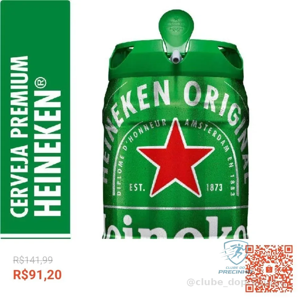 Cerveja Premium 5L Barril Heineken