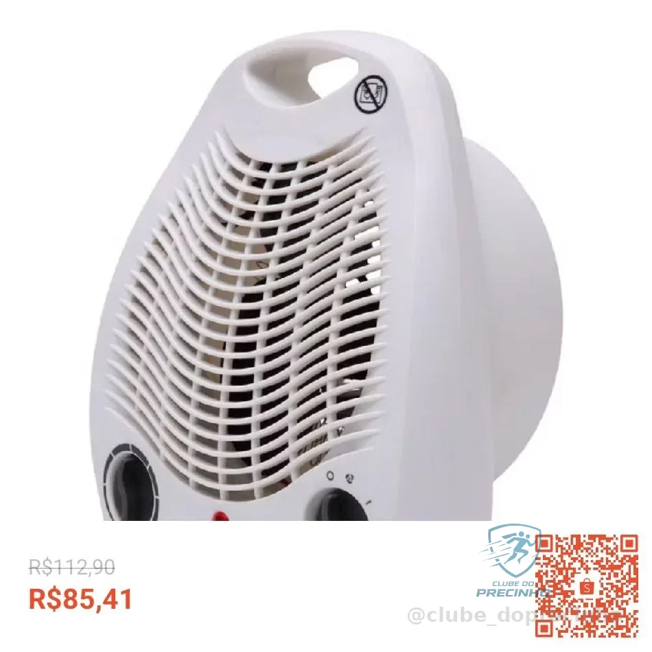 Aquecedor de Ambiente Portátil a Ar Ventilador Quente Branco 3 em 1 2000W AQ01 - Mimo Style