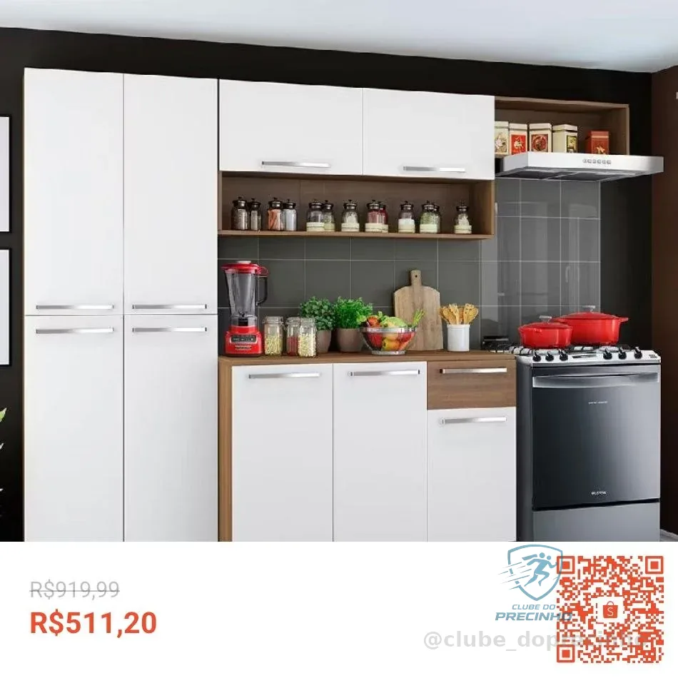 Armário de Cozinha Compacta Emilly Top Madesa