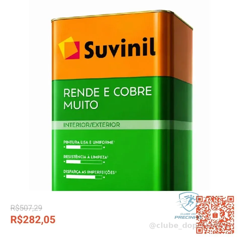 Tinta Rende & Cobre Muito Cores Básicas18L Suvinil