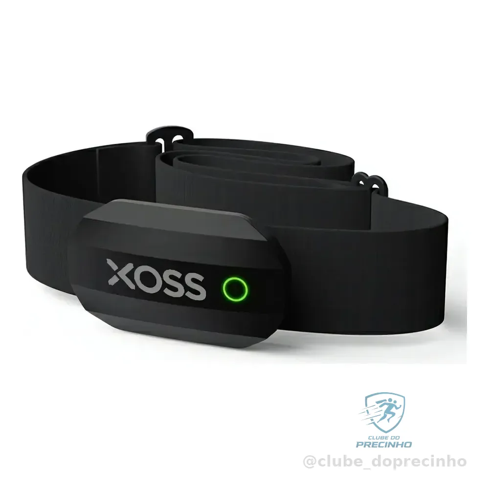 Monitor Cinta Frequência Cardíaca Peito Xoss Bluetooth Ant+ Cor Preto