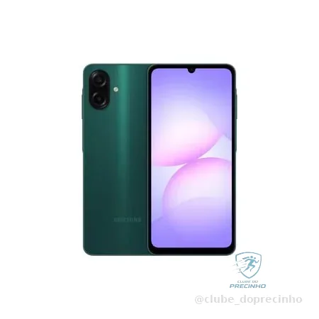 Celular Galaxy A07 Tela 6.7 128GB 4G 90Hz Câmera Dupla 50MP Verde Samsung