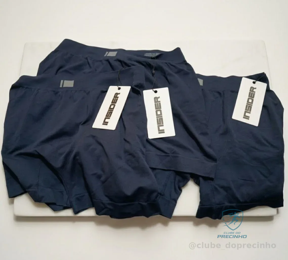 Kit 6 Cuecas Boxer Seamless Insider 3 Cores Mercado Livre