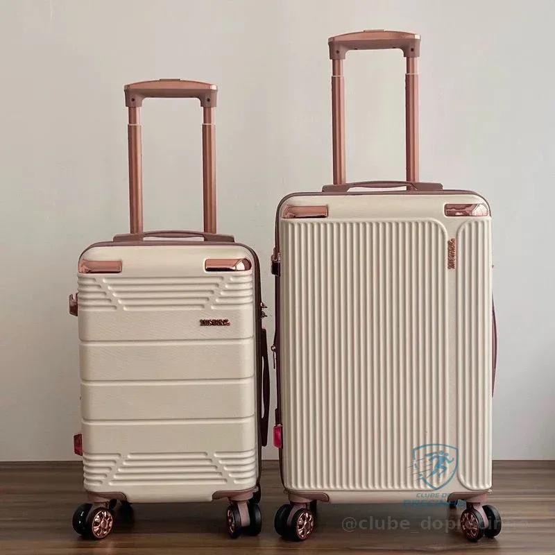 Mala De Viagem/Bordo 10KG,Nova Estilo Zíper Dupla Camada Anti-Roubo,Rodas Duplas 360Grau lançamento Shopee