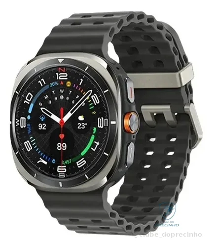 Samsung Galaxy Watch Ultra 2025 Smartwatch 47mm Lte, Galaxy Ai, Titânio Aeroespacial Titânio Prata