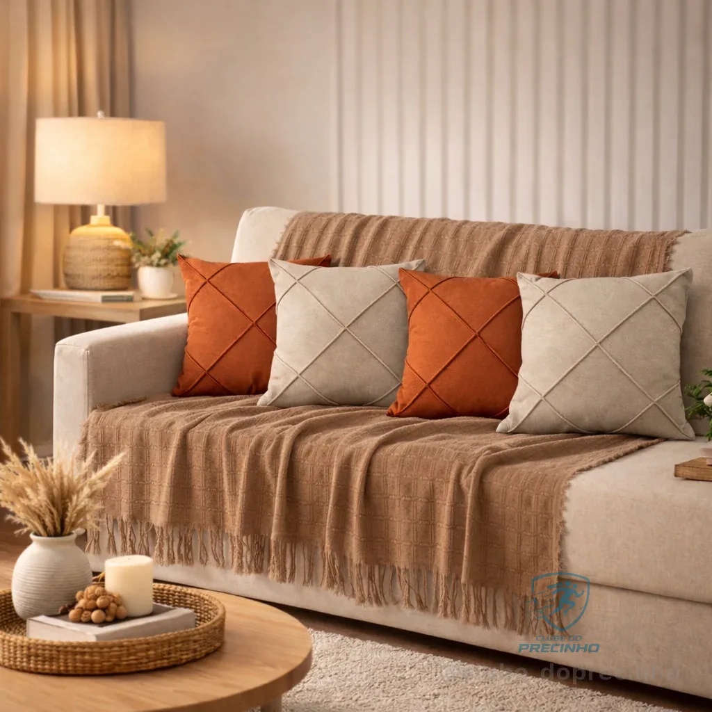 Kit Manta + Capas de Almofada Sued Drapeada Decoração Sala Sofá Manta P 1,40 x 1,70m Shopee