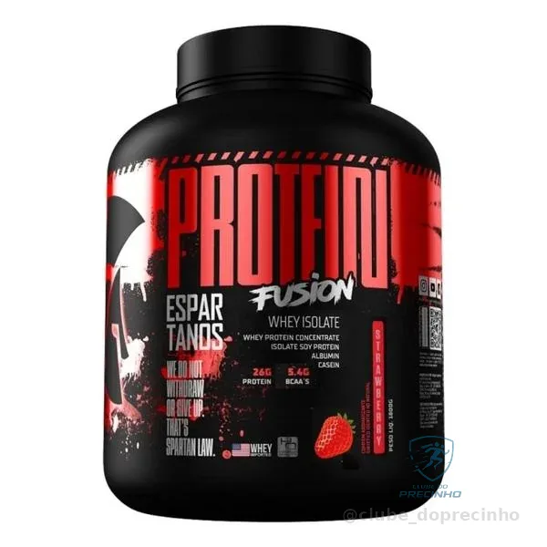 Protein Fusion Whey Isolado 1,8kg sabor morango Mercado Livre