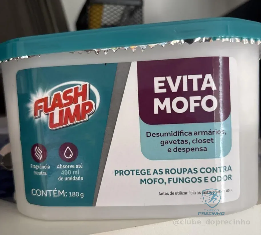Flash Limp - Evita Mofo Para Armários Guarda Roupa 180g - AMO1881